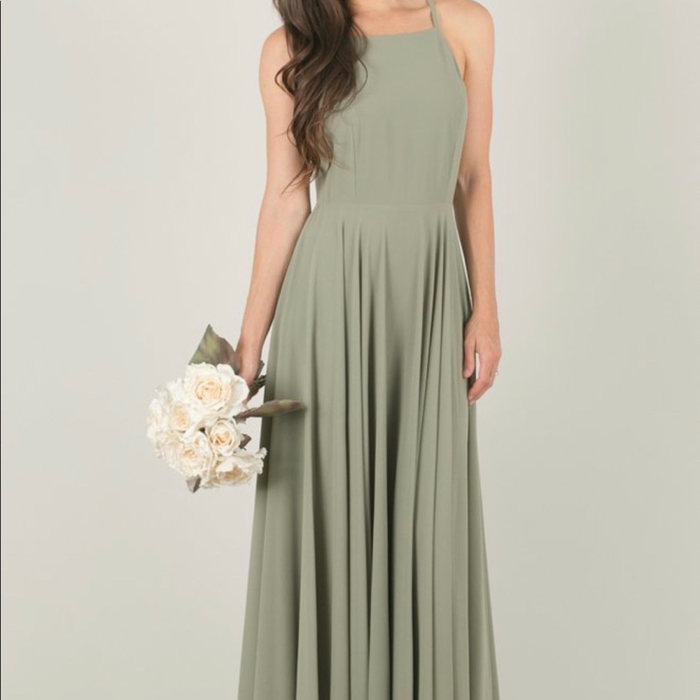 Sage bridesmaid dress